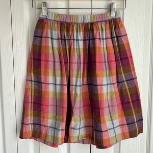 Tea Collection Girls Plaid Skirt  Pastel Colors. Size 10.